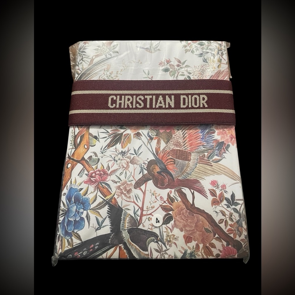 NEW in Bag Christian Dior Lined VIP Jungle Notebook w/ Burgundy CD Band - Picture 1 of 11